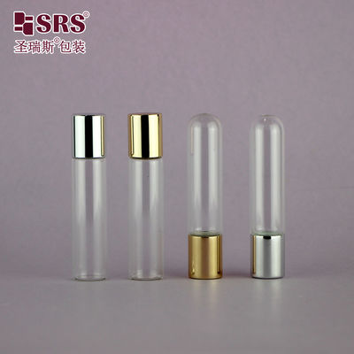 شراء زيت عطر أساسي زجاجية زجاجة عجلة واضحة 6 مل مع كرة الفولاذ القبعة التصنيع عبر الإنترنت