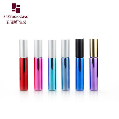 شراء زجاجية ألومنيوم غطاء 10ml زجاجة عجلة للسفر مستحضرات التجميل عينة التصنيع عبر الإنترنت