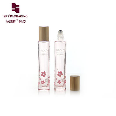 شراء زجاجة زجاجية صممتة سميكة أسفل عبوة عطر 15ML مع غطاء الخيزران التصنيع عبر الإنترنت