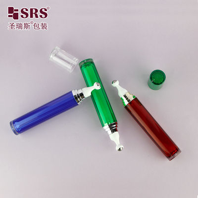 شراء كريم العينات مستحضرات التجميل الفارغة الاكريليك لفة على الزجاجة 15 مل / 20 مل مع كرة إس إس التصنيع عبر الإنترنت