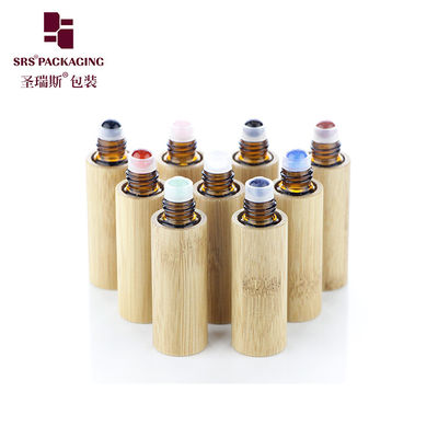 شراء BG-5ML التدليك الخيزران الخيزران الحجر الكريم الزجاجة لتلعب الزيت العطري التصنيع عبر الإنترنت