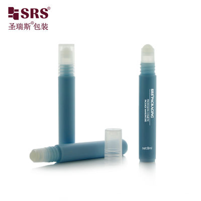شراء RPPH-8ML مصنع حاوية أنابيب زرقاء لامعة متجمدة مع مطبق كرة رولي بلاستيكية لتعبئة غيل مهدئ التصنيع عبر الإنترنت