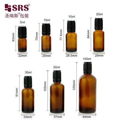 شراء شكل أسطواني مستدير 5ml-100ml زيت أساسي على الزجاجة مع حفرة حمضية مع معالجة سطحية و غطاء بلاستيكي PP التصنيع عبر الإنترنت