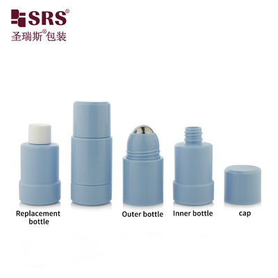 شراء تخصيص لفة تدوير فوق الزرقاء مزيل العرق على الزجاجة 50ml 75ml التصنيع عبر الإنترنت