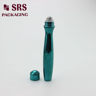 شراء SRS تعبئة بلاستيكية فارغة كريم العين اللون الأخضر 15ml زجاجة كرة الدوار التصنيع عبر الإنترنت