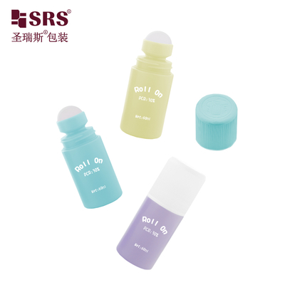 شراء RPPA1-50ml Empty Round Plastic Roller Bottle With CRC Cap For Children Product التصنيع عبر الإنترنت