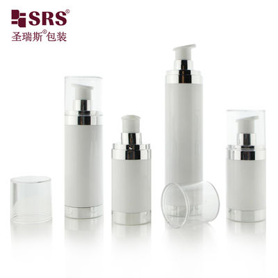 شراء Refillable 15ml 30ml 50ml AS+PP Airless Pump Bottle for Cosmetics التصنيع عبر الإنترنت
