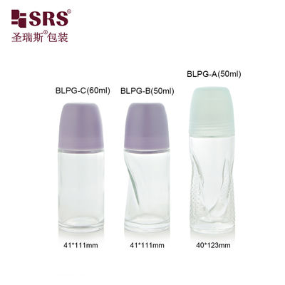 شراء Customizable Dome Glossy Cap Option Glass Roll On Bottle with Free Stock Sample التصنيع عبر الإنترنت