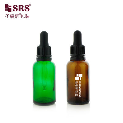 شراء 5ml 10ml 15ml 20ml 30ml 50ml 100ml Glass Dropper Bottle for Skincare Essential Oil with Tamper Evident التصنيع عبر الإنترنت