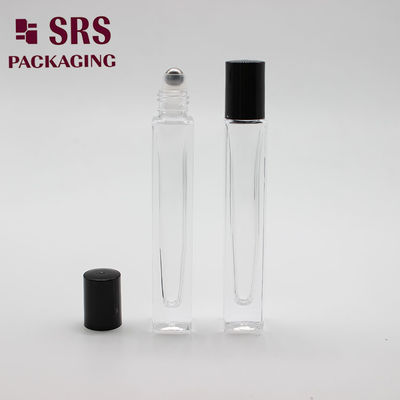 شراء SRS تجميل شكل مربع لون واضح جدار سميك 10 مل لفة زجاجية على الزجاجة التصنيع عبر الإنترنت