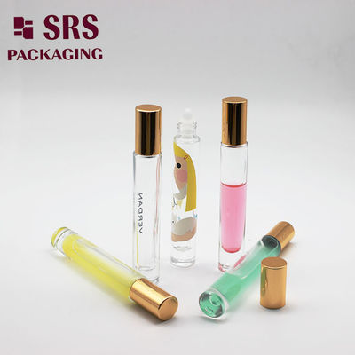 شراء SRS جدار سميك زجاجي فارغ كرة رولي الزجاجة مستديرة شكل 10ml التصنيع عبر الإنترنت