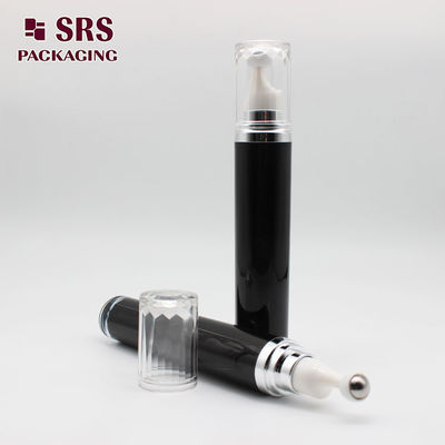 شراء SRS خالي الزجاجات الكوزميتيكية أكريليك الكرة الدوارة اللون الأسود 15 مل التصنيع عبر الإنترنت