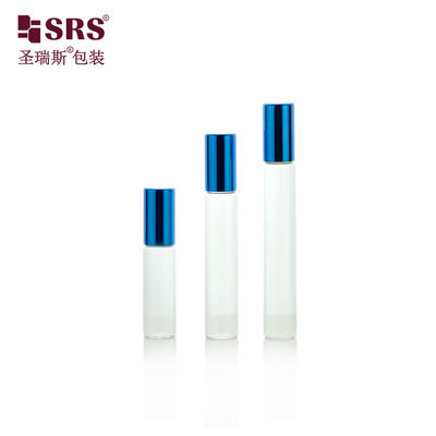 زجاجي زيت أساسي لفة على زجاجة 8ml 10ml مع الغطاء الألومنيوم كرة الفولاذ