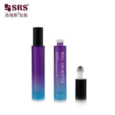 GB1-15ml زيت أساسي ملف على حاوية منحدر لون أرجواني أزرق مخصص