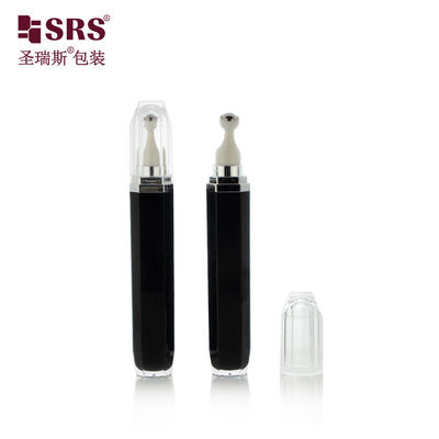 L002-15 / 20ML الزجاجة الأسود الاكريليك العين الدوارة أوكتاجان على شكل مع كرة الصلب