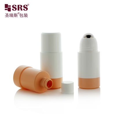 RPPE-50ML 75ML لفة بيضاء على زجاجة بلاستيكية كرة فولاذية لمضاد الشفافية