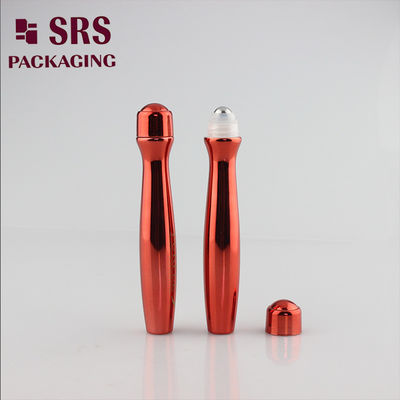 SRS8447-15ML طلاء بلاستيكي فارغ أحمر لامع مع طباعة