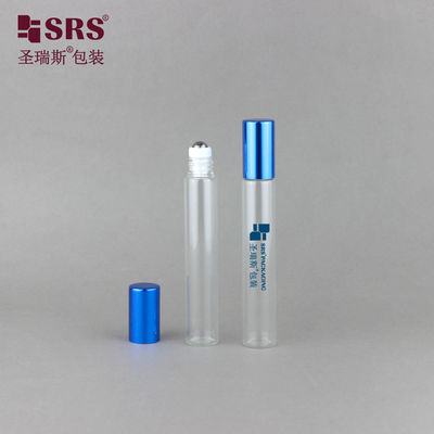 BLP ((S-A) - 10ML صافي الفولاذ كرة رولي الزجاج الزجاجة الحائط الرقيق مع الغطاء المعدني الألومنيوم