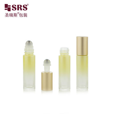 BLPM-10ml الزجاجية الفولاذ المقاوم للصدأ رولر كرة مطبق زجاجة فارغة مع غطاء معدني