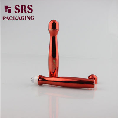 SRS تعبئة مصل العين البلاستيكي 15ml اللون الأحمر PETG لفة على الزجاجة