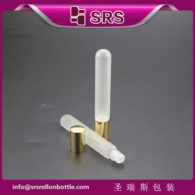 SRS 10ml لأول لفة زجاجية على زجاجة أساسية مع غطاء من الألومنيوم الذهبي