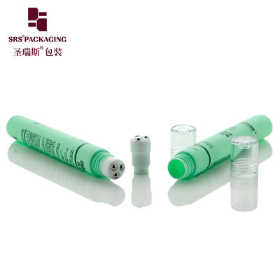 ملفات تجميلية PE على أنبوب أخضر D19mm 20ml مع طباعة الشاشة الحريرية