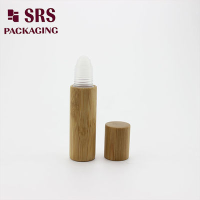 SRS 10ml حقيقية الخيزران البلاستيكية لفة على الزجاجة مع الكرة البلاستيكية