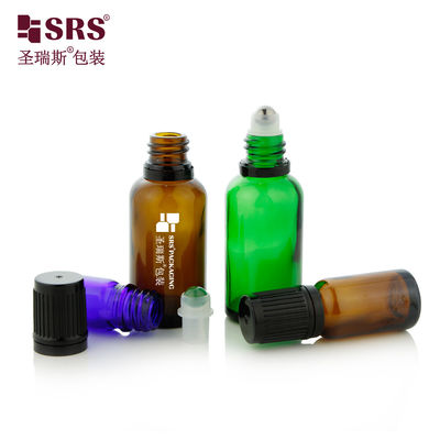 BLPF-30ML زيت أساسي زجاج فارغ حاوية كرة عجلة مع غطاء مضاد للتلاعب