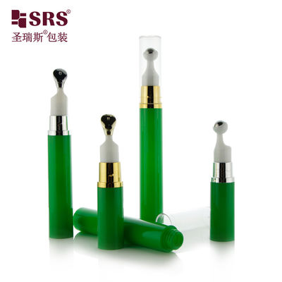 A0031 البلاستيك بدون هواء كمستحضر مضخة 5ml 10ml 15ml لفة على الزجاجة كزجاجة بدون هواء للكريم العيني