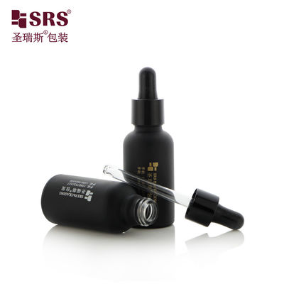 D001-50ml الملصق القابل للتخصيص القارورة الفارغة القارورة الأسود غطاء متطاطي تصميم للعناية الشخصية منتجات العناية بالبشرة مع خدمة طابع شعار الذهب