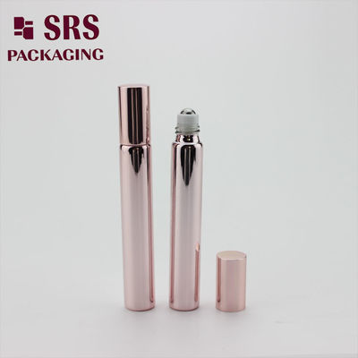 SRS مستحضرات التجميل الفارغة 10 مل زجاج الذهب الوردي لفة على زجاجة للعطور