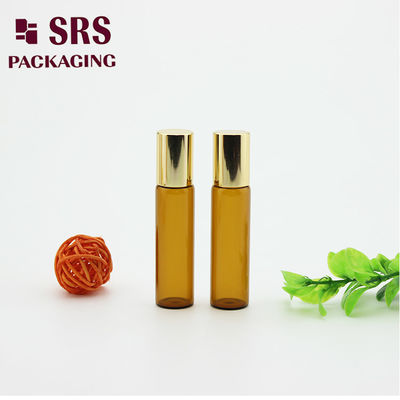 SRS 5ml لون الزجاج الكهرمان اللون الأحمر على الزجاجة مع غطاء الألومنيوم