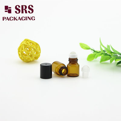 SRS رزمة زجاجية عملاقة فارغة 1 مل على الزجاجة مع غطاء بلاستيكي أسود