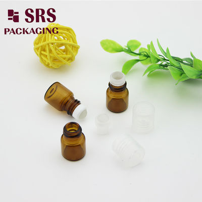 SRS طلقة زجاجية عملاقة فارغة 1 مل على زجاجة العطر مع غطاء بلاستيكي شفاف
