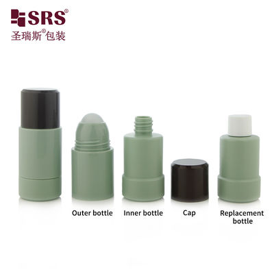 RPPE ((P) -50ML القارورة الداخلية الفارغة المتطاطية الجيش الأخضر المزيل المخصص للفقاعة على القارورة مع سعة 50 مل لاستخدام التطهير