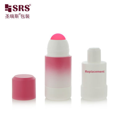 RPPE ((P) -75ml خالي من الغطاء المدوّر المدوّر نوع الغطاء المدرج الوردي اللون للفكرة على الزجاجة للجيل المهدئ مع الكرة البلاستيكية الوردية