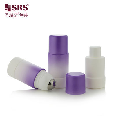 RPPE ((P) 50ml 75ml لون أرجواني منحدر قابلة لإعادة تعبئة على الزجاجة عبوة أسطوانة عبوة أساسية لتحتوي على جيل مزيل للاعصاب
