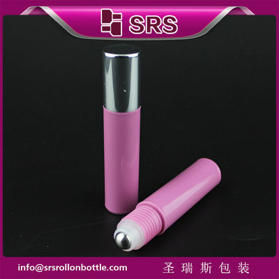 SRS العطر البلاستيكي عالي الجودة 10ml زجاجة مستحضرات التجميل مع الكرة الدوارة