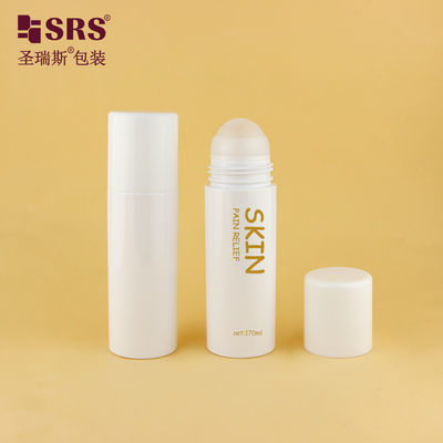 PET43-170ML القارورة البيضاء للبيت البلاستيكية مع الكرة المعدنية لتهدئة الألم