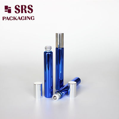 SRS مستحضرات التجميل الفارغة 10 مل زجاجية زرقاء على زجاجة المصل