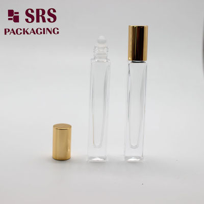 SRS مستحضرات التجميل الشكل المربع الفارغ 10 مل لفة زجاجية على زجاجة العطر