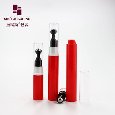 خالي 5ml 10ml 12ml 15ml بلاستيكي الأحمر لون الضغط عين مصل مضخة بلا هواء زجاجة