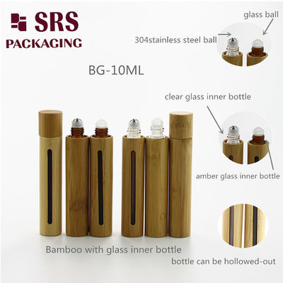 BBLP-10ml مخصصة الزجاج الداخلي الخيزران رول على الزجاجة لمجموعة متنوعة من الأحجام التعبئة والتغليف