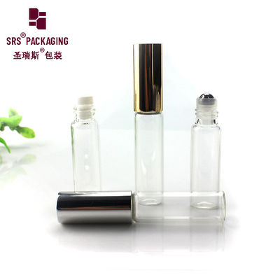 زجاج تجميل فارغ طلقة عطر صافي اللون على زجاجة 5 مل