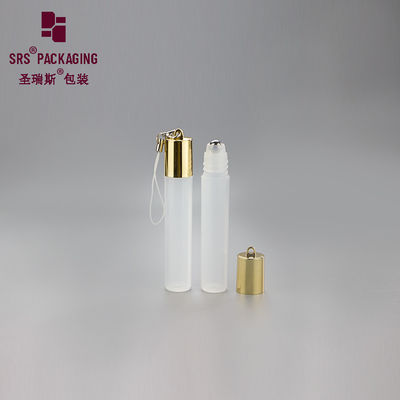 ميني فارغة 7 مل كوسميتيكية برودة عطر البلاستيكية لفة على الزجاجة واضحة مع الخطاف