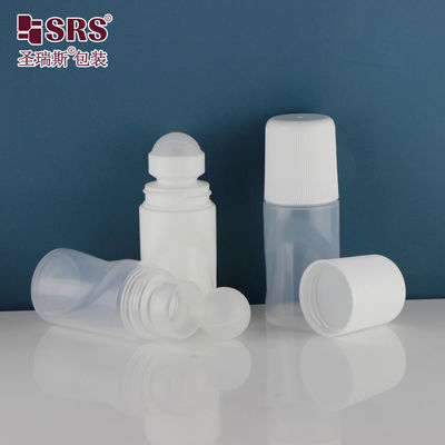 RPPB-50ml لفة بيضاء على زجاجات العلاج العطري فارغة واضحة مع غطاء مسدس أبيض